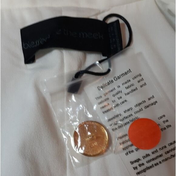 Blessed are‎ the Meek Ivory Dress Vest Size 8 - Picture 12 of 12